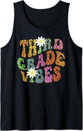Groovy THIRD GRADE VIBES Teacher Leopard Print 3rd Gr Retro Tank Top Tank Top Streetwear Style US Top Pick