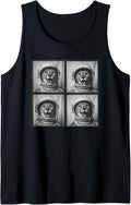 Cheetah Astronaut Tank Top Tank Top Viral TikTok Find Everyday Wear