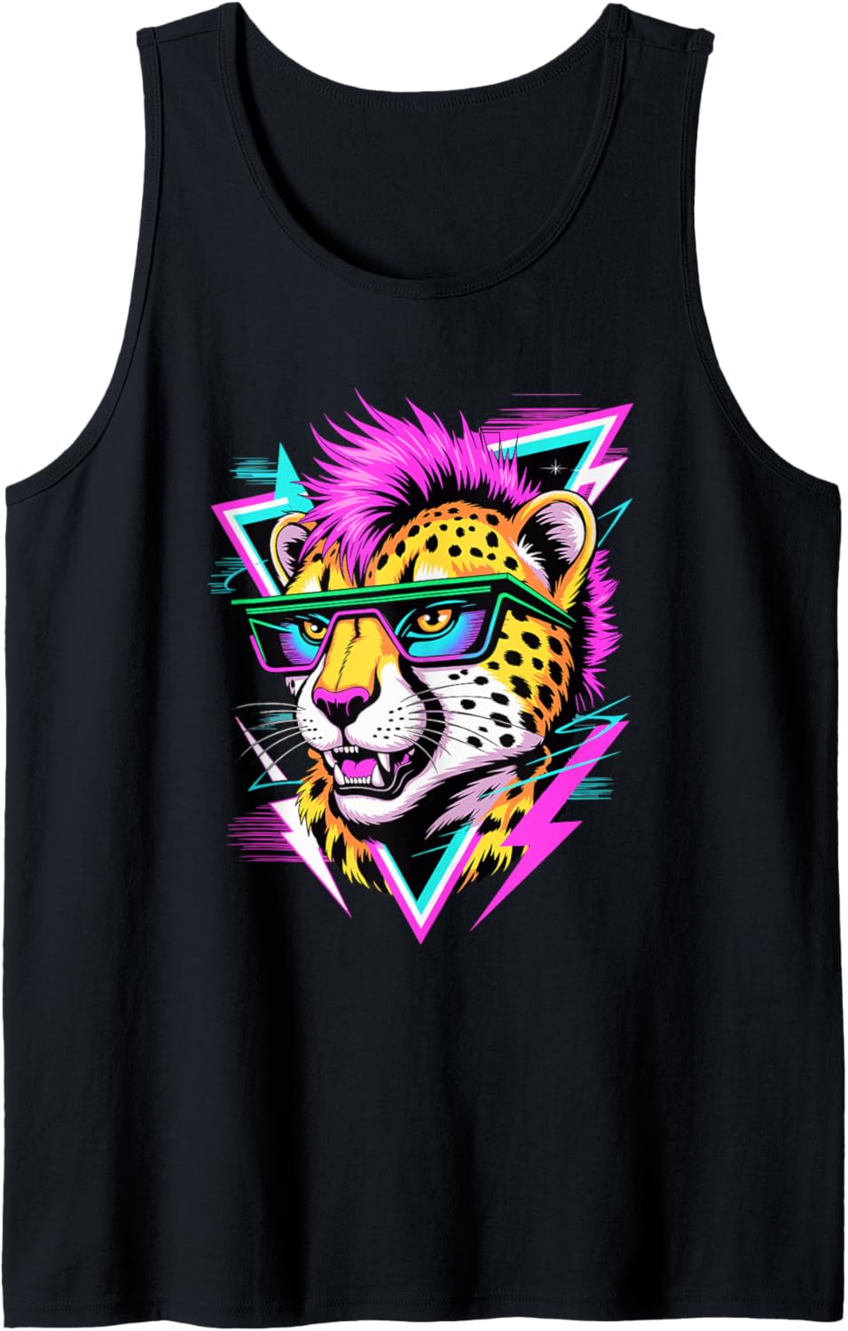 Punk Era Style Cheetah Sunglasses Cheetahs Tank Top Tank Top High Search Demand Everyday Wear