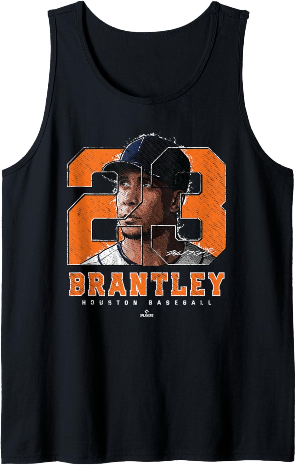 Michael Brantley Silhouette Michael Brantley Houston MLBPA Tank Top Tank Top | Viral Streetwear Style