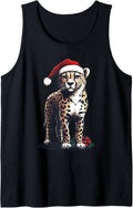 Cheetah Santa Hat Cheetah Lover Men Women Kids Christmas Tank Top Tank Top Premium Print Best Seller Look