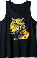 Cyberpunk Leopard Mechanic Wild Cat Cheetah Robot Tank Top Tank Top Trending US US Top Pick