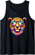Head Cheetah Retro Vintage Face Birthday Halloween Vacation Tank Top Tank Top High Search Demand US Top Pick