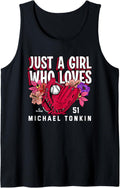 Just A Girl Who Loves Michael Tonkin Atlanta MLBPA Tank Top Tank Top | Everyday Casual Wear