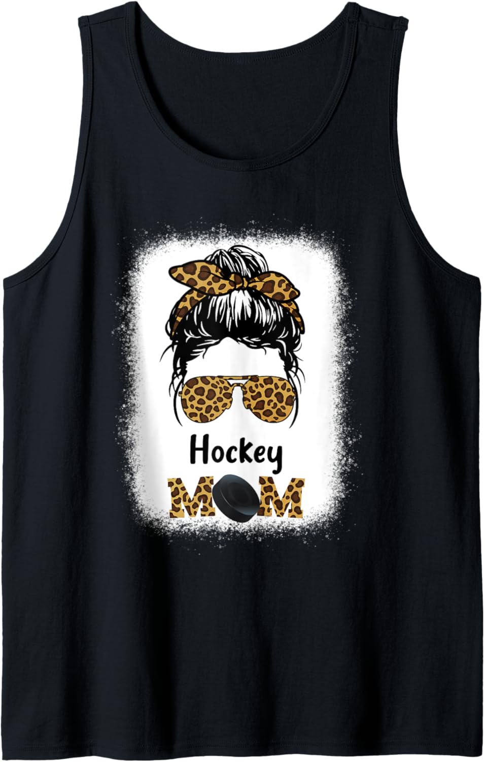 Ice Hockey Mom Mama Leopard Cheetah Print Women Hockey Cute Tank Top Tank Top Comfort Fit Everyday Wear