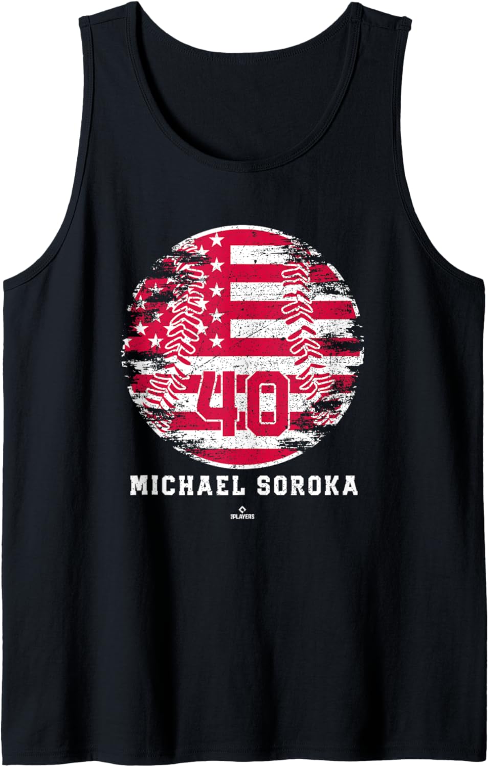 Vintage Baseball Flag Michael Soroka Atlanta MLBPA Tank Top Tank Top | Premium Quality