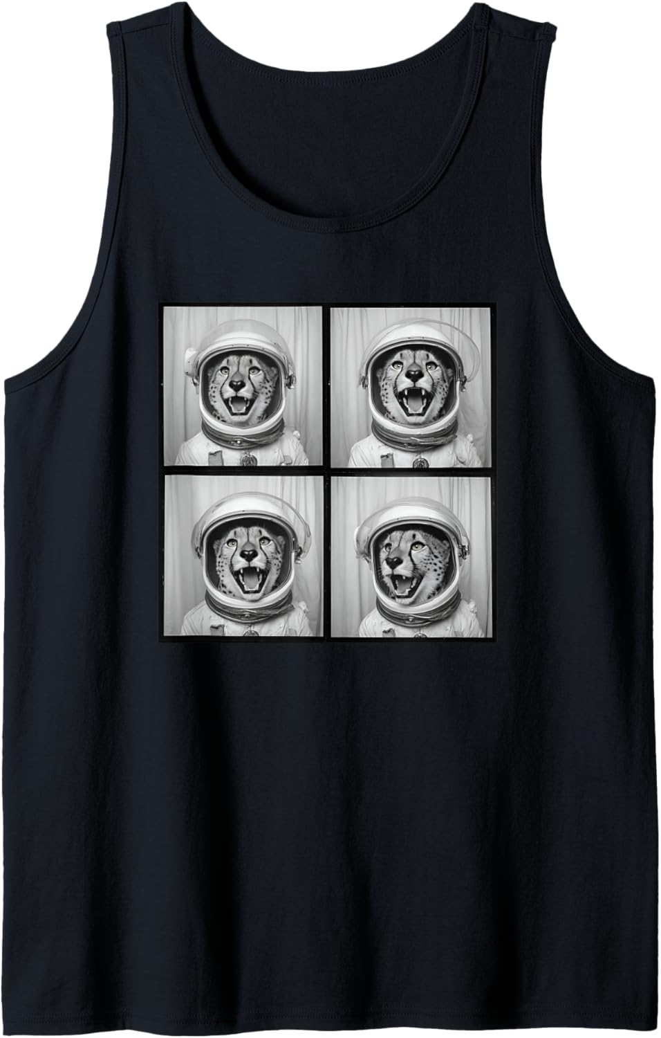 Space Themed Safari Animal Astronaut Cheetah Tank Top Tank Top Premium Print Gift Ready