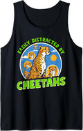 Easily Distracted By Cheetahs Tank Top Tank Top Premium Print Fan Favorite