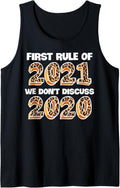 First Rule In 2021 Never Talk About 2020 Cheetah Print Tank Top Tank Top Premium Print Everyday Wear