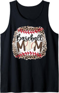 Cute Cheetah Leopard Print Clothes For Moms Baseball Mom Tank Top Tank Top Streetwear Style Gift Ready