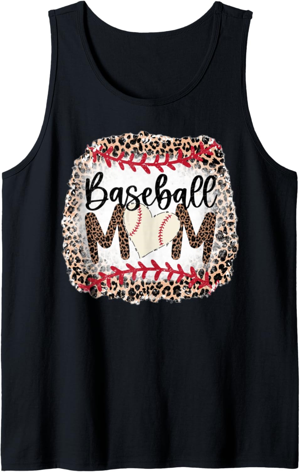 Cute Cheetah Leopard Print Clothes For Moms Baseball Mom Tank Top Tank Top Streetwear Style Gift Ready