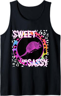 Cute Armadillo 90s Nostalgia Rainbow Leopard Print Tropical Tank Top Tank Top Trending US Hot Right Now
