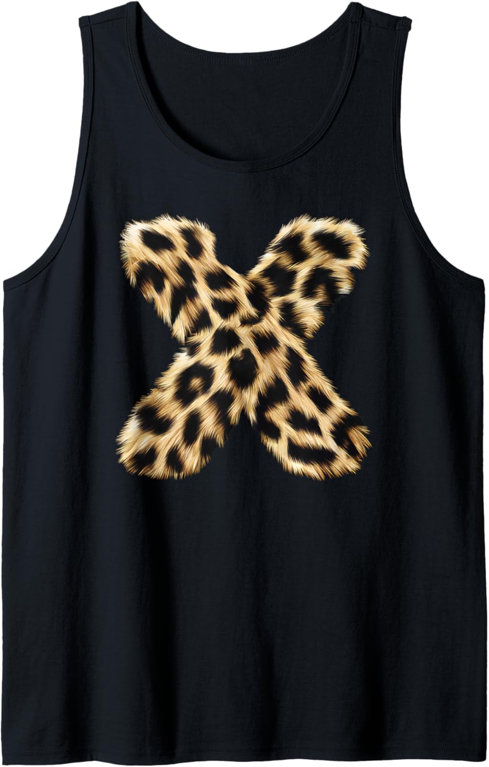 Letter X Cheetah Leopard Initial Print Name Zebra Matching Tank Top Tank Top High Search Demand Gift Ready
