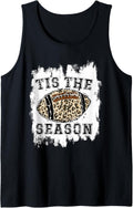 Tis the Season Football Game Leopard Cheetah Trending Tank Top Tank Top Viral TikTok Find Gift Ready