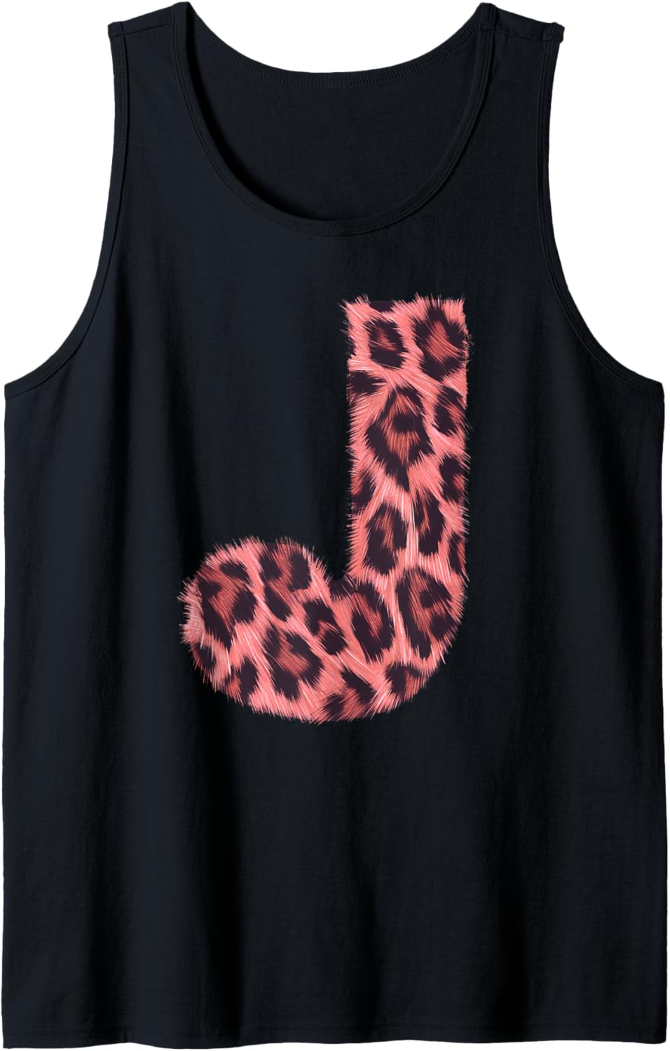 Letter J Cheetah Leopard Print Pink Initial Zebra Matching Tank Top Tank Top Trending US Everyday Wear