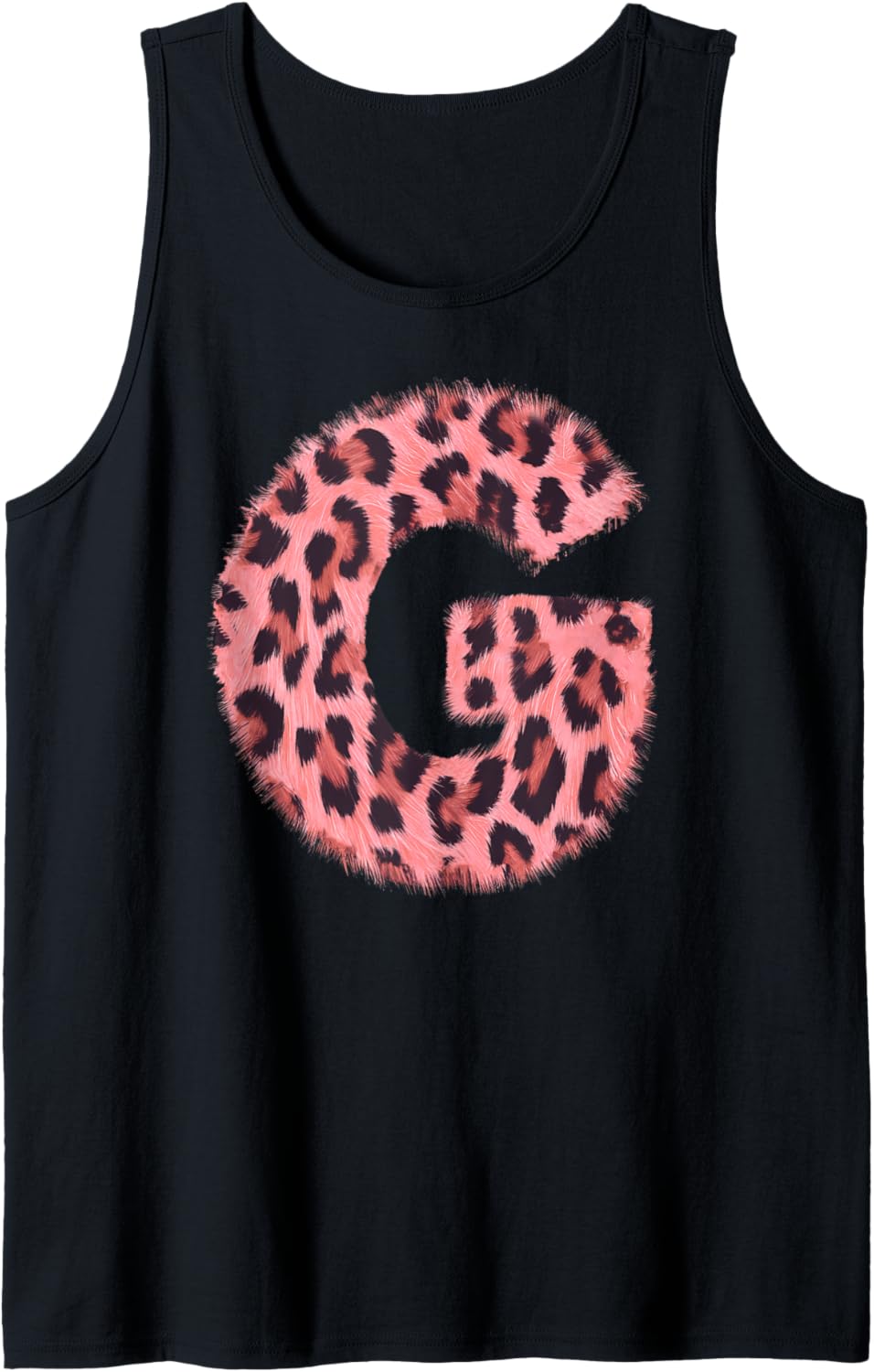 Letter G Cheetah Leopard Print Pink Initial Zebra Matching Tank Top Tank Top Comfort Fit Gift Ready