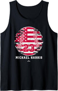 Vintage Baseball Flag Michael Harris Atlanta MLBPA Tank Top Tank Top | Everyday Casual Wear