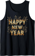 Happy New Year 2025 Cheetah Print Animal Clothes Women Gifts Tank Top Tank Top Premium Print US Top Pick