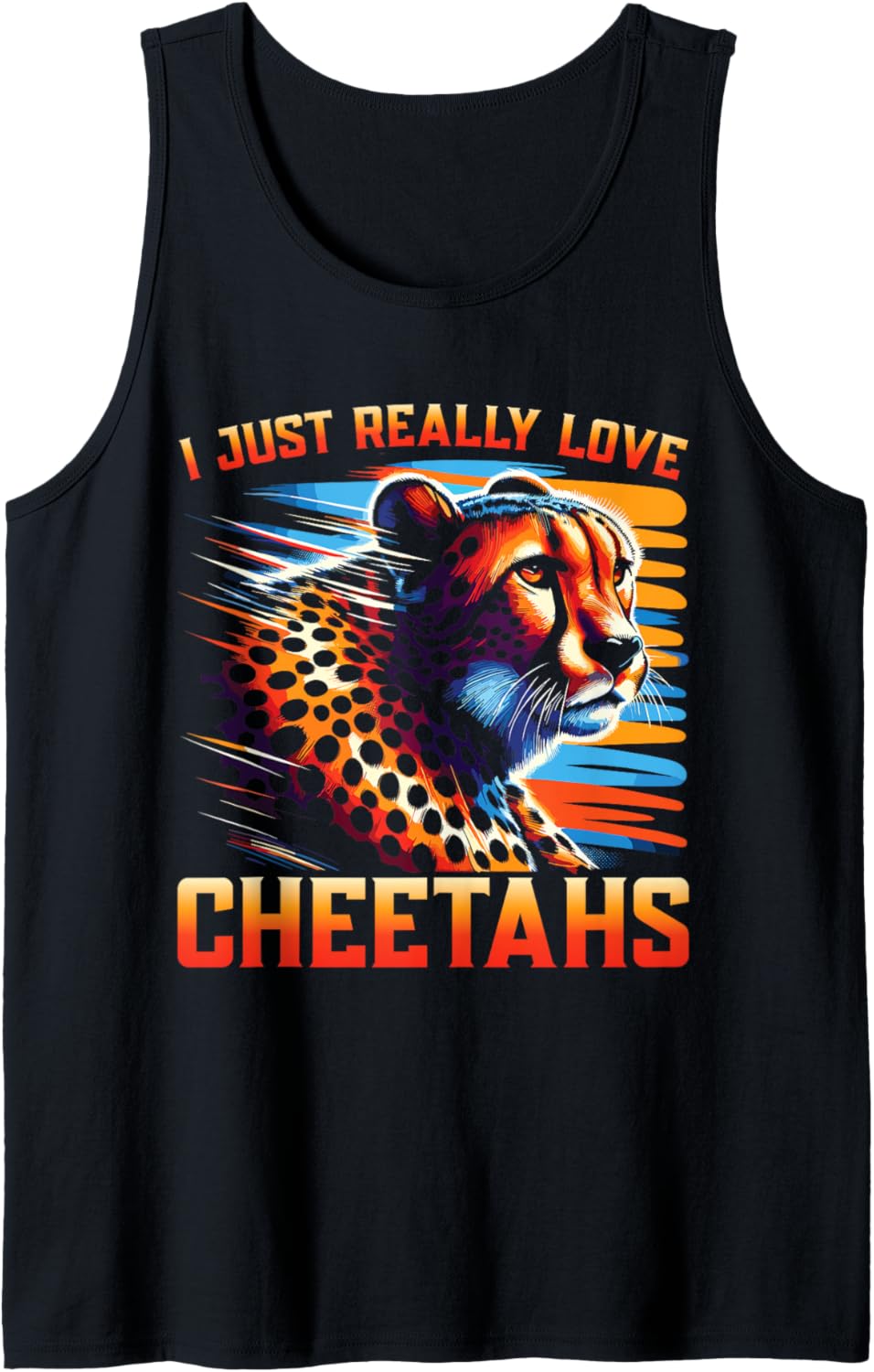 Safari Leopard Cheetah Tank Top Tank Top Premium Print Fan Favorite