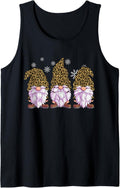 Three Gnomes Shirt Men Women Leopard Print Christmas Cheetah Tank Top Tank Top High Search Demand Gift Ready