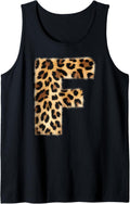 Letter F Cheetah Leopard Initial Print Name Zebra Matching Tank Top Tank Top High Search Demand Hot Right Now