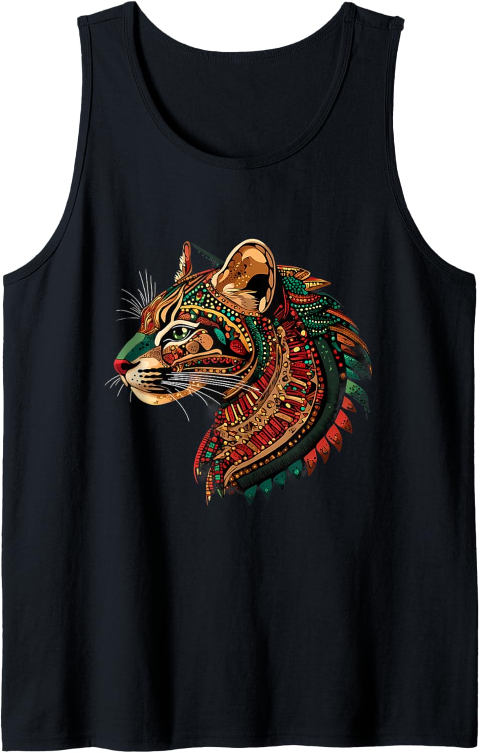 Aztec Mexican Mythology Native Mexican Pride Mayan Cheetah Tank Top Tank Top Trending US Hot Right Now