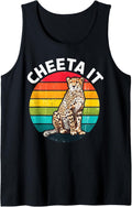 Cheeta It Fast Cheetah Wildlife Runner Graphic Tank Top Tank Top High Search Demand US Top Pick