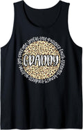 GRANNY Cheetah Leopard Print Circle Love Patience Black Tank Top Tank Top High Search Demand Gift Ready