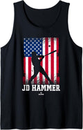 American Flag Swing JD Hammer Prospect Baseball Fan Gear Tank Top Tank Top | US Viral Style