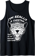 Funny Shirt This Is My Human Costume I m Really A Cheetah Tank Top Tank Top Streetwear Style Fan Favorite