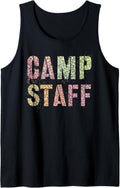 CAMP STAFF Leopard Print Host Summer Counselor Teacher 2022 Tank Top Tank Top Viral TikTok Find Fan Favorite