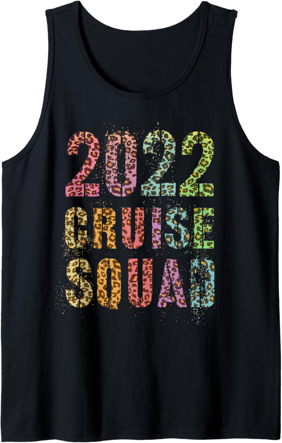 Vintage 2022 CRUISE SQUAD Leopard Print Summer Trip Tank Top Tank Top High Search Demand Hot Right Now
