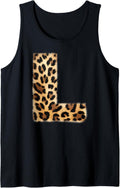 Letter L Cheetah Leopard Initial Print Name Zebra Matching Tank Top Tank Top High Search Demand Hot Right Now
