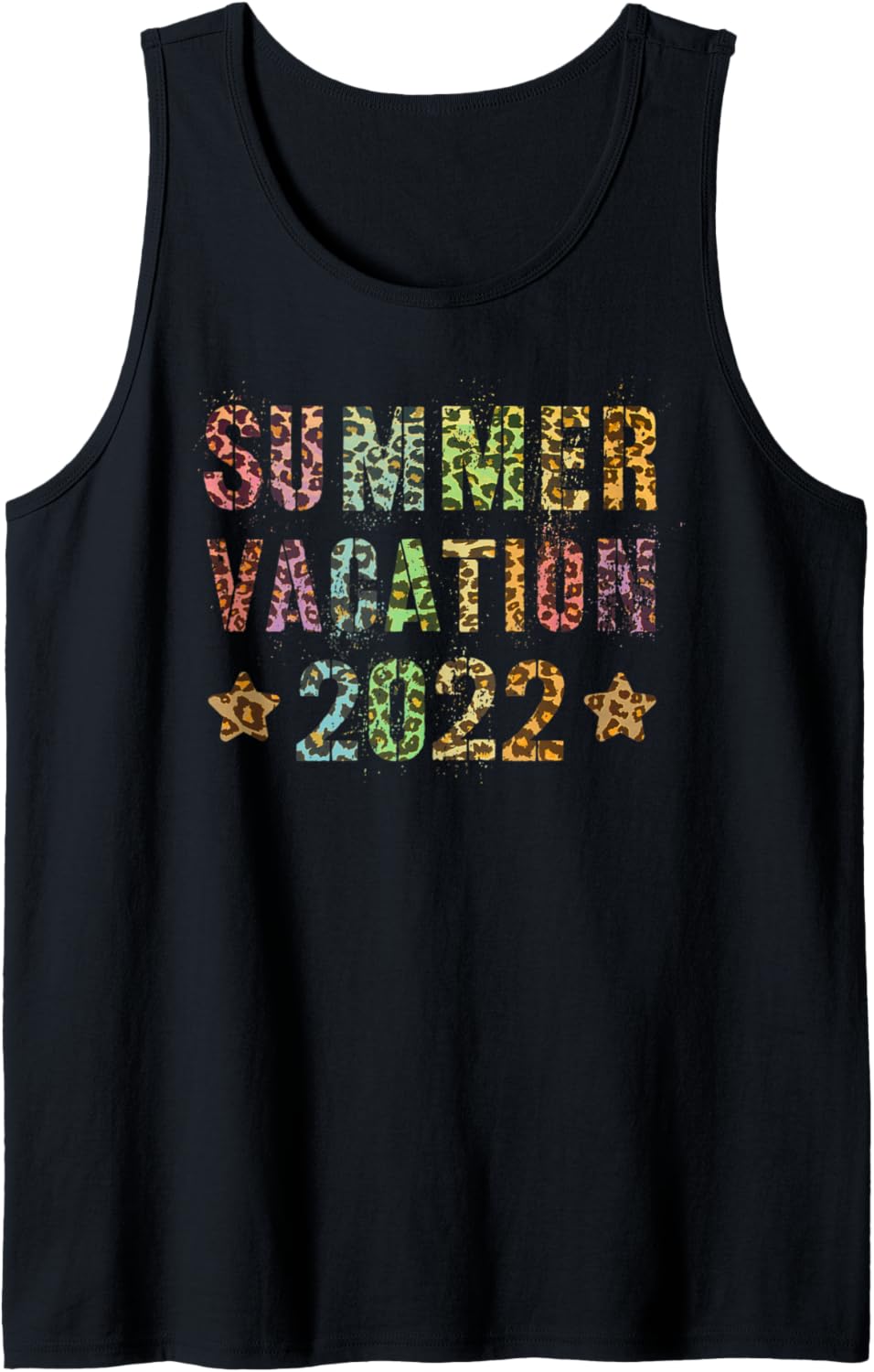 Vintage SUMMER VACATION 2022 Leopard Print Summer Trip Tank Top Tank Top Comfort Fit Best Seller Look