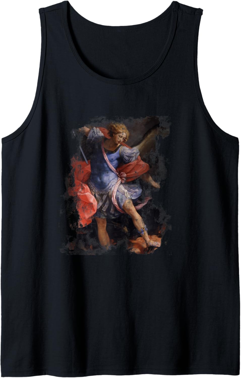 St. Michael Archangel Distressed Grunge Look Tank Top Tank Top | Premium Quality
