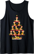 Cheetah Xmas Lighting Santa Cheetah Christmas Tree Tank Top Tank Top Streetwear Style Hot Right Now