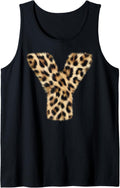 Letter Y Cheetah Leopard Initial Print Name Zebra Matching Tank Top Tank Top Viral TikTok Find Fan Favorite