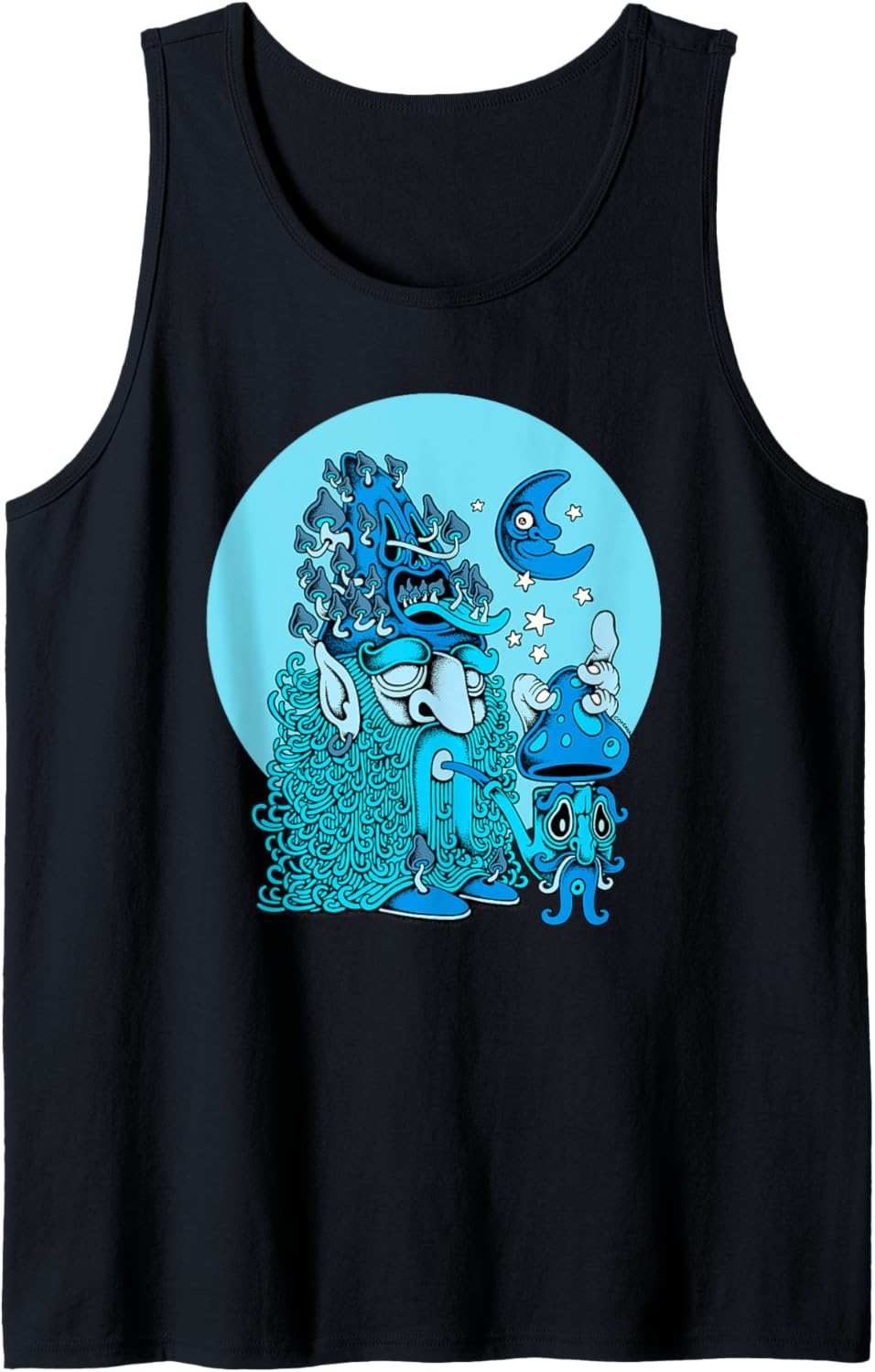 Threadless Michael Jakobsen Mushroom Pixie Graphic Tank Top Tank Top | Premium Quality