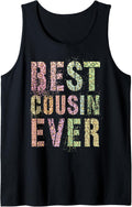 BEST COUSIN EVER Leopard Print Funny Grammy Grandpa Tank Top Tank Top Comfort Fit US Top Pick