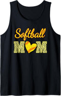Softball Mom Heart Cheetah Print Tank Top Tank Top High Search Demand Hot Right Now