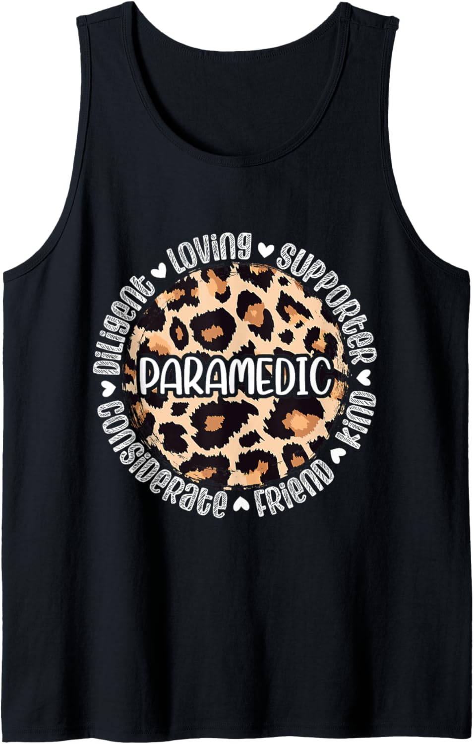 Leopard Cheetah Print Paramedic EMS Appreciation Tank Top Tank Top Streetwear Style Hot Right Now