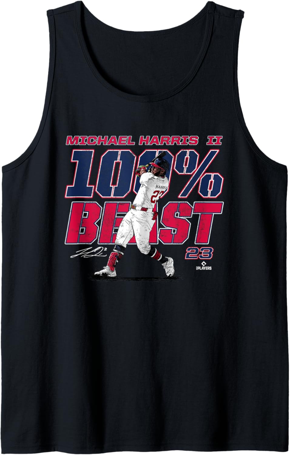 100 Beast Michael Harris II Atlanta MLBPA Tank Top Tank Top | US Best Seller
