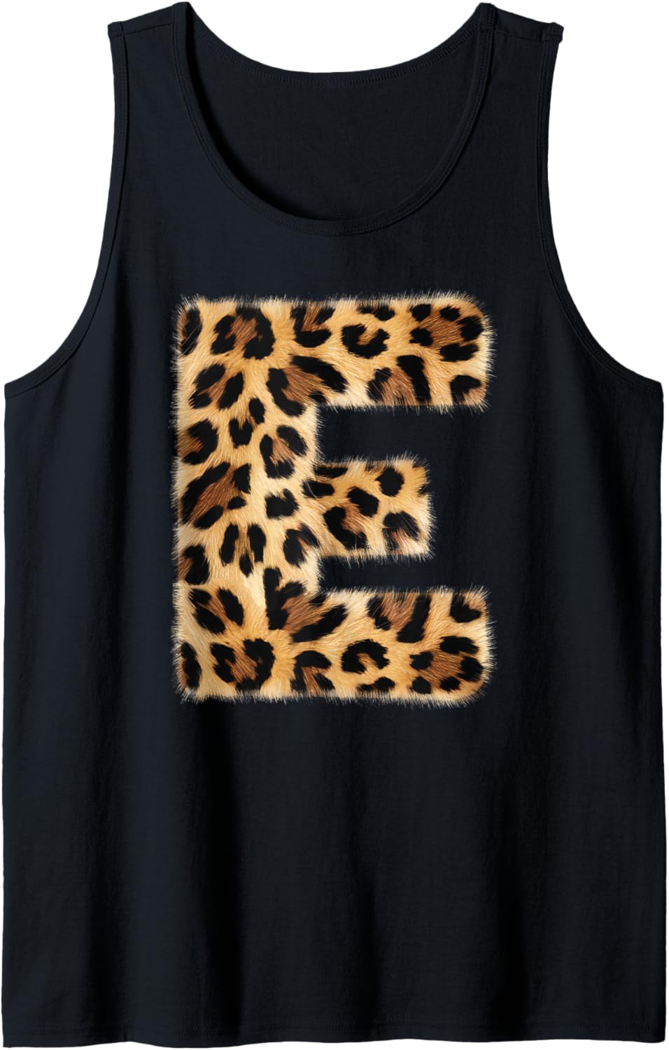 Letter E Cheetah Leopard Initial Print Name Zebra Matching Tank Top Tank Top Premium Print Fan Favorite