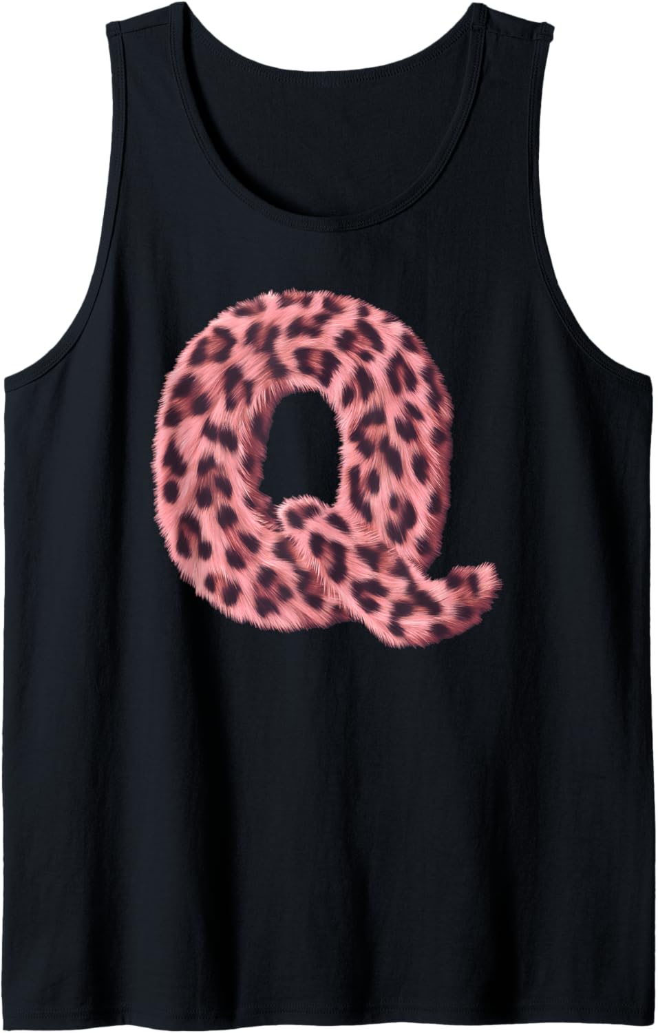 Letter Q Cheetah Leopard Print Pink Initial Zebra Matching Tank Top Tank Top Premium Print Best Seller Look