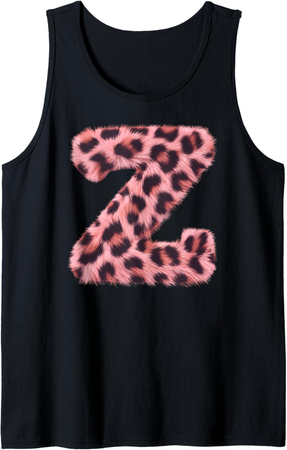 Letter Z Cheetah Leopard Print Pink Initial Zebra Matching Tank Top Tank Top Premium Print Best Seller Look