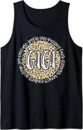 GIGI Cheetah Leopard Print Circle Love Patience Black Tank Top Tank Top Streetwear Style Hot Right Now