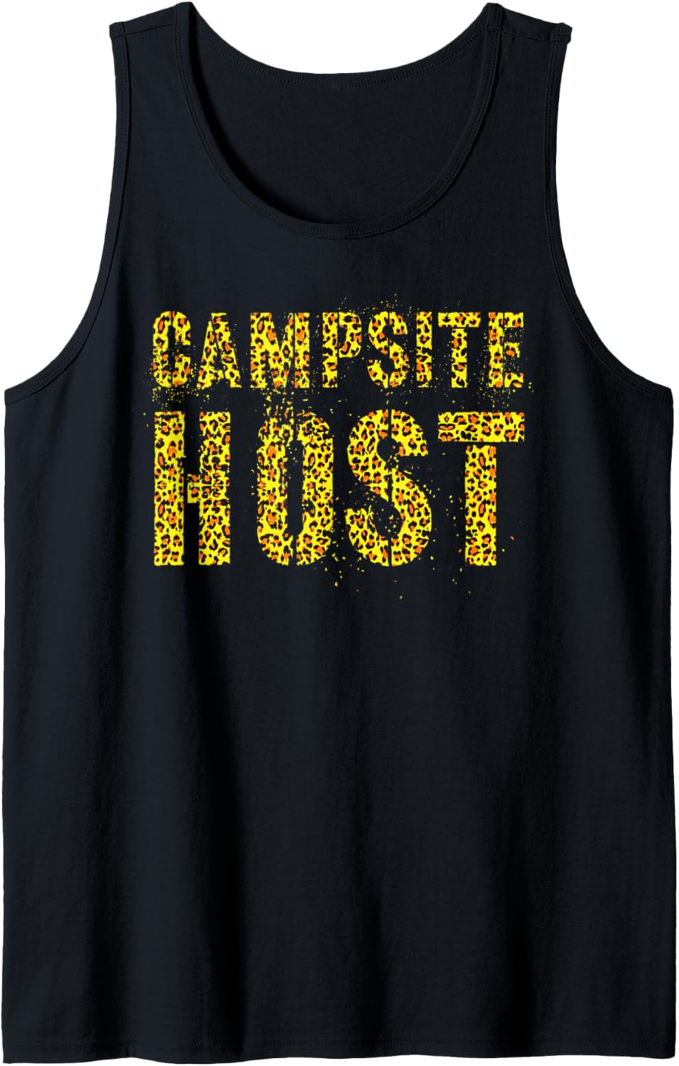 CAMPSITE HOST Leopard Print Summer Counselor Teacher Crew Tank Top Tank Top Comfort Fit Best Seller Look