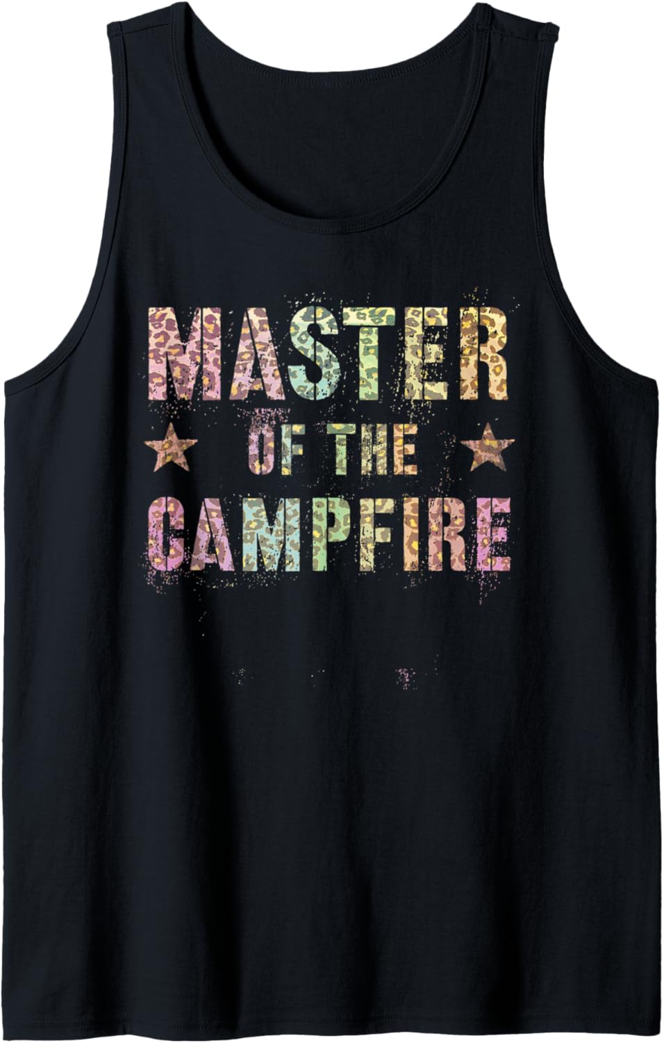 MASTER OF THE CAMPFIRE Leopard Print Hiking Camping Life Tank Top Tank Top High Search Demand Fan Favorite