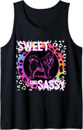 Cute Samoyed 90s Nostalgia Rainbow Leopard Print Tropical Tank Top Tank Top Premium Print Gift Ready