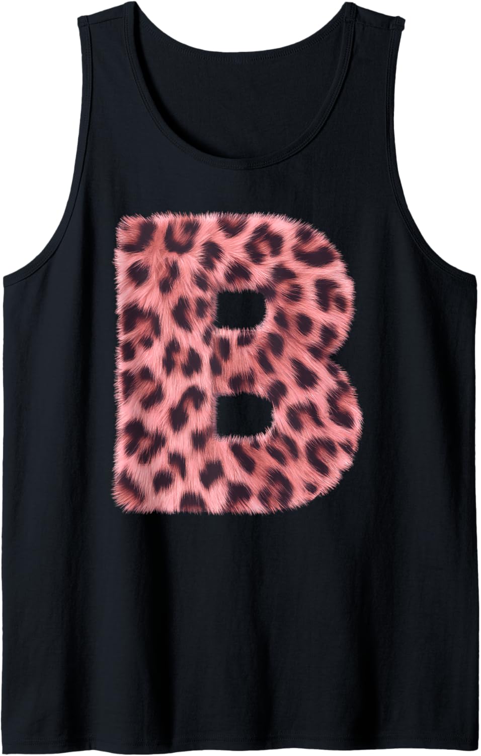 Letter B Cheetah Leopard Print Pink Initial Zebra Matching Tank Top Tank Top Streetwear Style Gift Ready